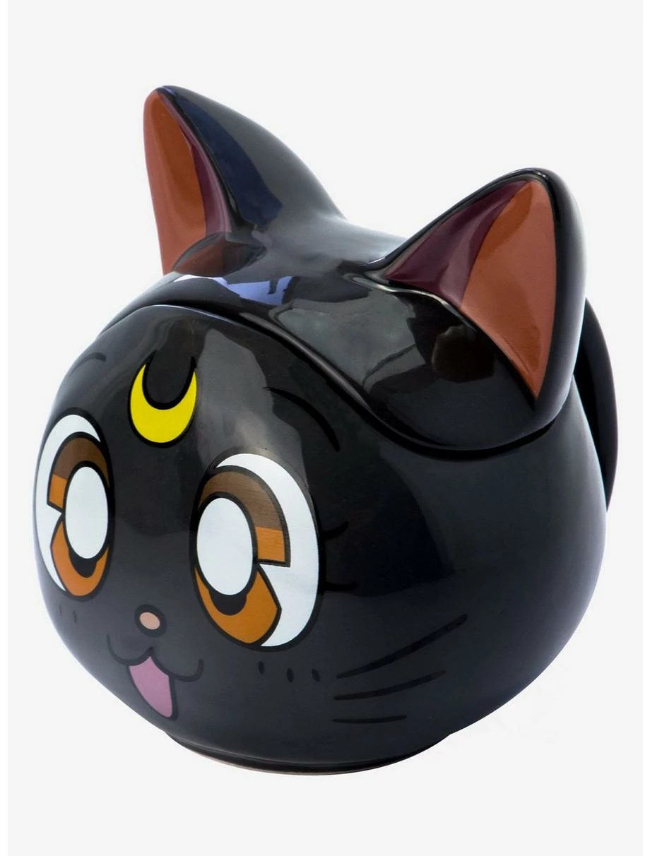 Anime Sailor Moon Luna And Artemis 3D Mug Gift Set - Image 2