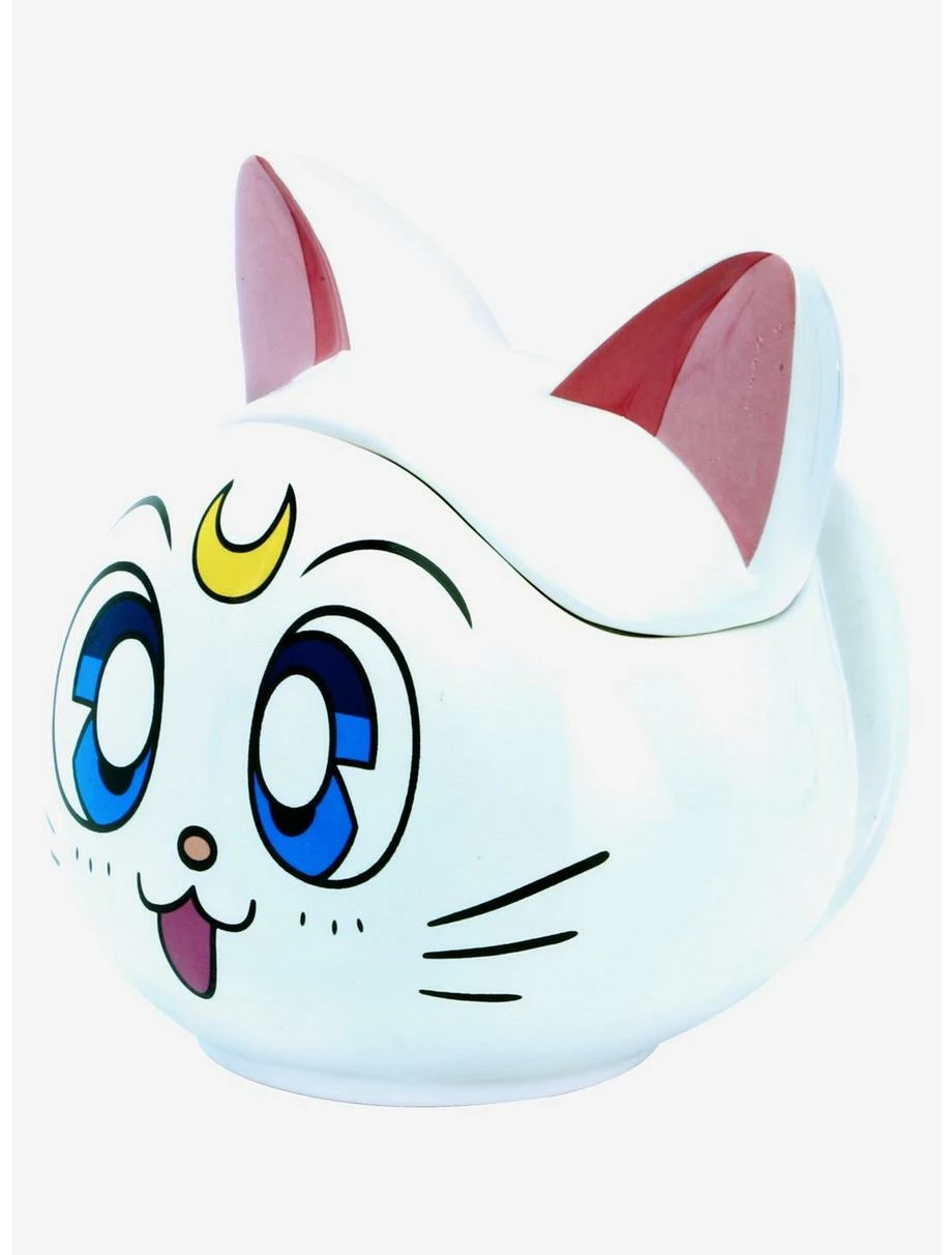 Anime Sailor Moon Luna And Artemis 3D Mug Gift Set - Image 3