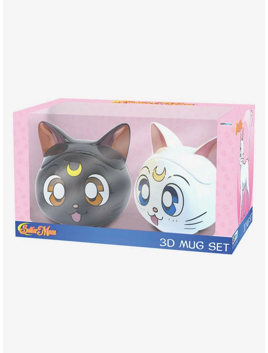 Anime Sailor Moon Luna And Artemis 3D Mug Gift Set