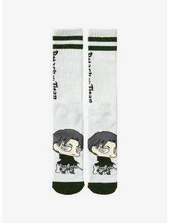Anime Attack On Titan Levi Chibi Crew Socks - BoxLunch Exclusive