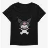 Anime Kuromi Angry Grin Womens T-Shirt Plus Size