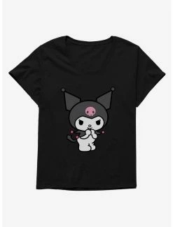 Anime Kuromi Evil Giggle Womens T-Shirt Plus Size