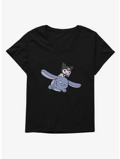 Anime Kuromi Flying Baku Womens T-Shirt Plus Size