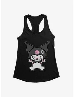 Anime Kuromi Angry Grin Womens Tank Top