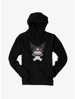 Anime Kuromi Angry Grin Hoodie