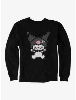 Anime Kuromi Angry Grin Sweatshirt