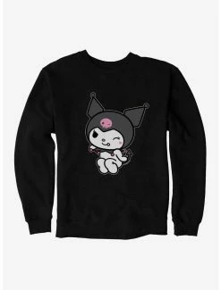 Anime Kuromi Flirty Wink Sweatshirt