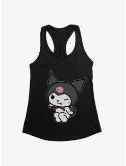 Anime Kuromi Flirty Wink Womens Tank Top