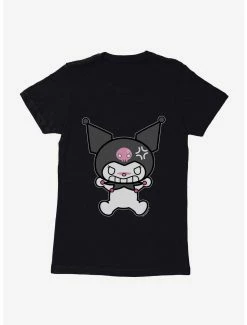 Anime Kuromi Angry Grin Womens T-Shirt