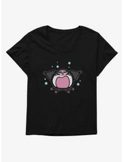Anime Kuromi Screaming Womens T-Shirt Plus Size