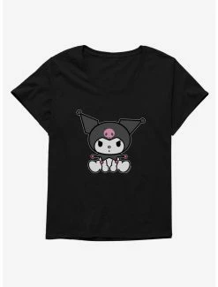 Anime Kuromi Sitting Womens T-Shirt Plus Size
