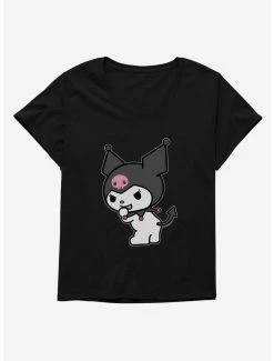 Anime Kuromi Turning Giggle Womens T-Shirt Plus Size