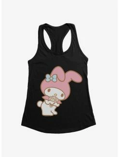 Anime My Melody Bouquet Of Flowers Womens Tank Top