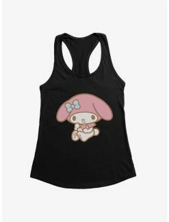Anime My Melody Holding Strawberry Womens Tank Top