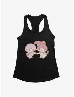 Anime My Melody Skipping With Piano Womens Tank Top