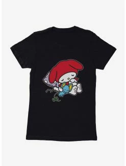 Horror My Melody Napping With Flat Womens T-Shirt
