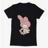 Horror My Melody Picking Flowers Womens T-Shirt