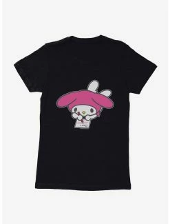 Horror My Melody Writing Womens T-Shirt