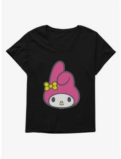 Anime My Melody Face Womens T-Shirt Plus Size