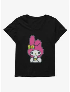 Anime My Melody Loves Ice Cream Womens T-Shirt Plus Size
