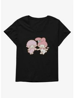 Anime My Melody Skipping With Piano Womens T-Shirt Plus Size