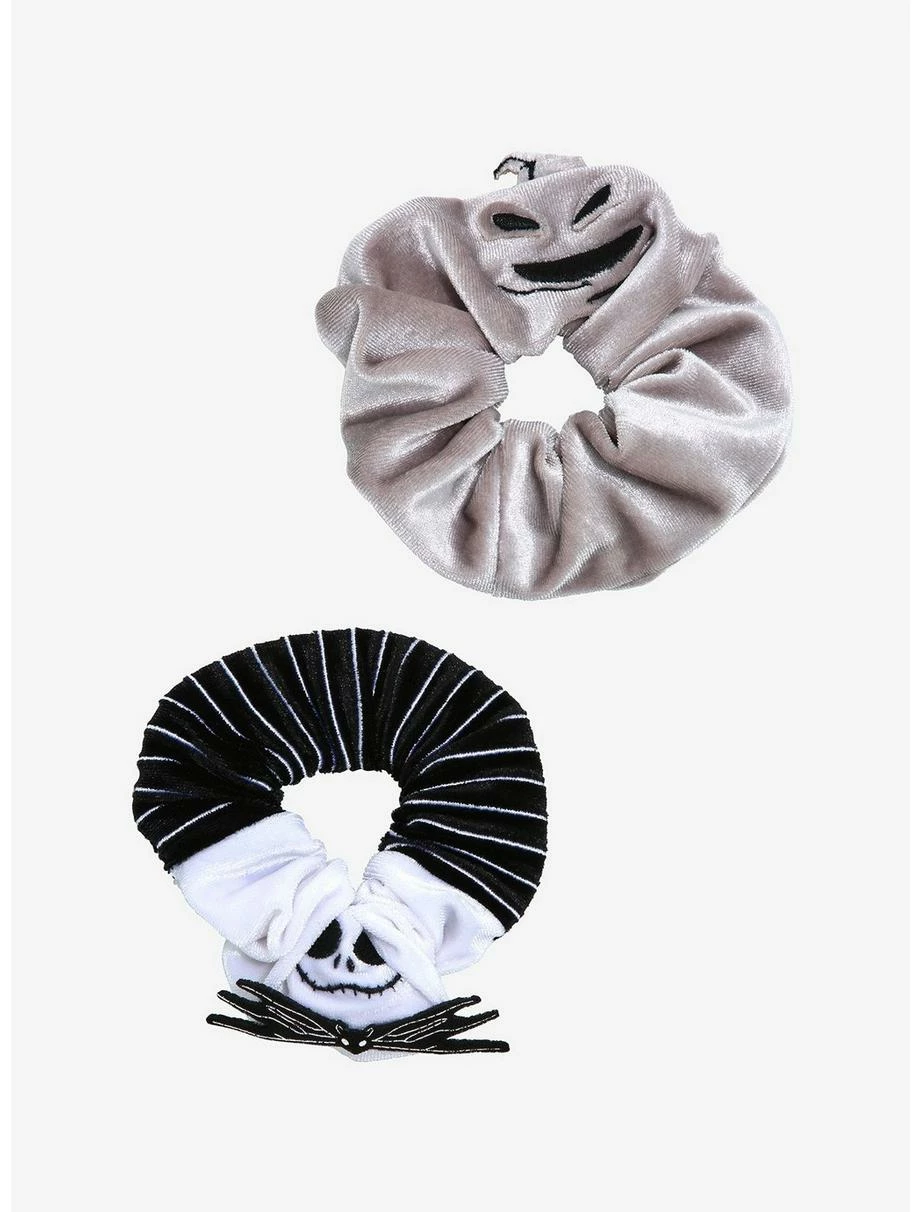 Horror Disney The Nightmare Before Christmas Jack & Oogie Boogie Scrunchy Set - BoxLunch Exclusive