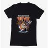 Cartoons Looney Tunes Tasmanian Devil Football Womens T-Shirt