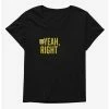 Cartoons SpongeBob SquarePants Yeah, Right Womens T-Shirt Plus Size