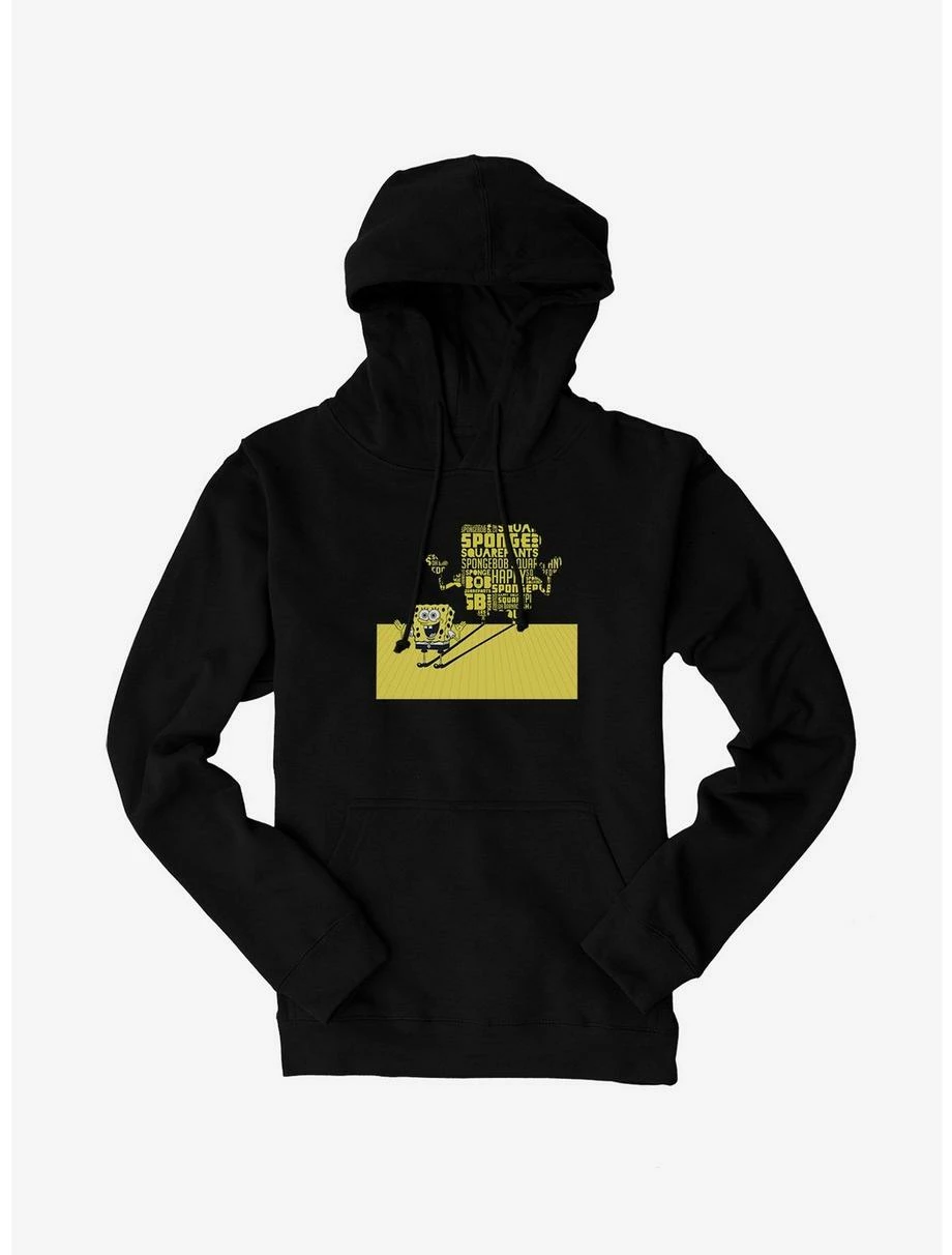 Cartoons SpongeBob SquarePants Shadow Typography Hoodie 1 Cartoons SpongeBob SquarePants Shadow Typography Hoodie