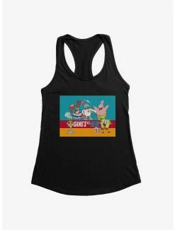 Cartoons SpongeBob SquarePants Gang's All Here Womens Tank Top