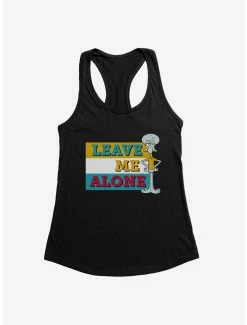 Cartoons SpongeBob SquarePants Squidward Leave Me Alone Womens Tank Top