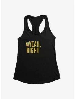 Cartoons SpongeBob SquarePants Yeah, Right Womens Tank Top