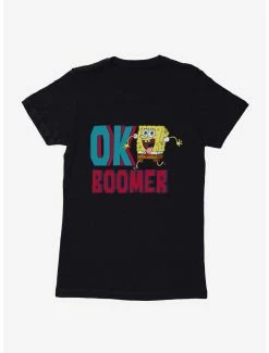 Cartoons SpongeBob SquarePants Ok Boomer Womens T-Shirt