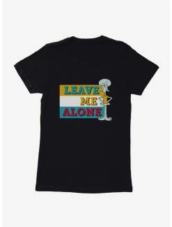 Cartoons SpongeBob SquarePants Squidward Leave Me Alone Womens T-Shirt