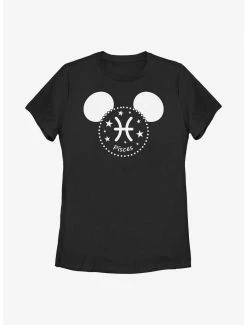 Cartoons Disney Mickey Mouse Pisces Ears Womens T-Shirt