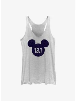 Cartoons Disney Mickey Mouse Half Marathon Miles Womens Tank Top