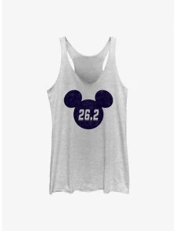 Cartoons Disney Mickey Mouse Marathon Miles Womens Tank Top
