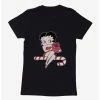 Cartoons Betty Boop Candy Cane Womens T-Shirt