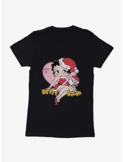 Cartoons Betty Boop Pudgys Christmas Womens T-Shirt