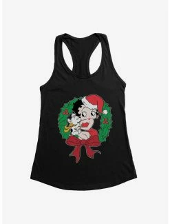 Cartoons Betty Boop Pudgys Wreath Womens Tank Top