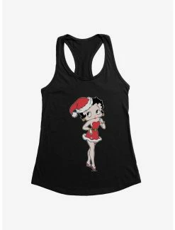 Cartoons Betty Boop Santa Betty Womens Tank Top