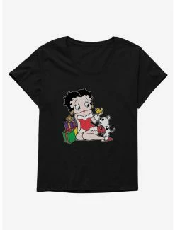 Cartoons Betty Boop Pudgys Gift Womens T-Shirt Plus Size