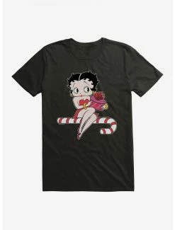 Cartoons Betty Boop Candy Cane T-Shirt