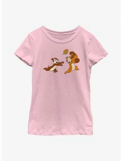 Cartoons Disney Chip 'N' Dale Acorn Run Youth Girls T-Shirt