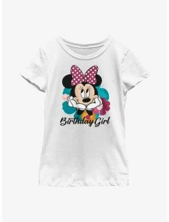 Cartoons Disney Mickey Mouse Minnie Bday Girl T-Shirt