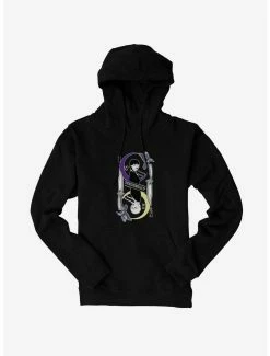 Horror Wednesday Moon And Stars Doppleganger Card Hoodie