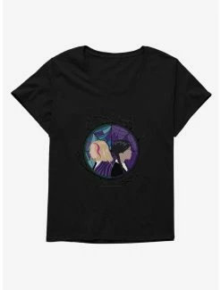 Horror Wednesday TV Series Enid And Wednesday Portrait Womens T-Shirt Plus Size