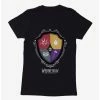 Horror Wednesday Nevermore Academy Crest Icons Womens T-Shirt