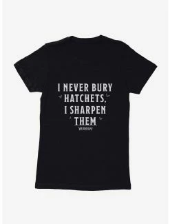 Horror Wednesday I Never Bury Hatchets Womens T-Shirt