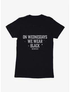 Horror Wednesday On Wednesdays We Wear Black Womens T-Shirt